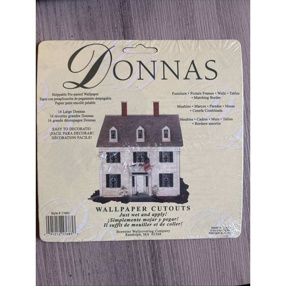 Donnas Wallpaper Cutouts 16 Large Houses Style #17683 Brand New
